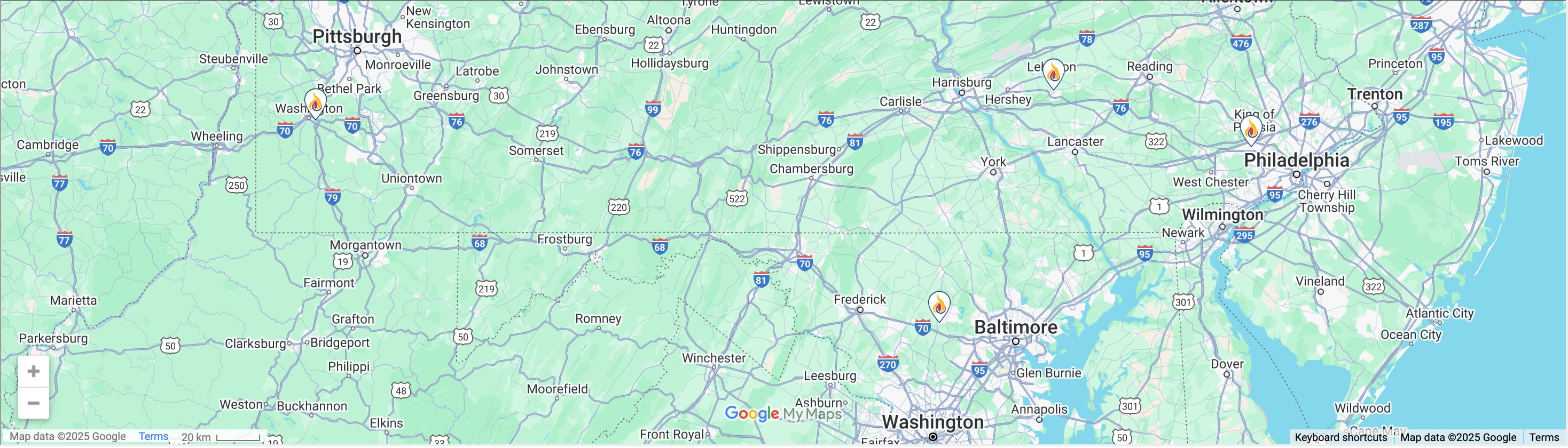 Delval Equipment Corporation Map