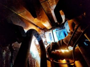 Delval Boiler Repair - Confined Space
