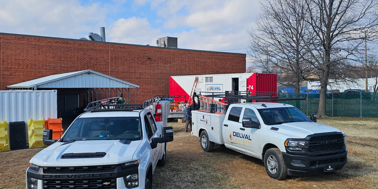 Delval Equipment four warehouses over 100 professionals certified technicians and asme welders banner